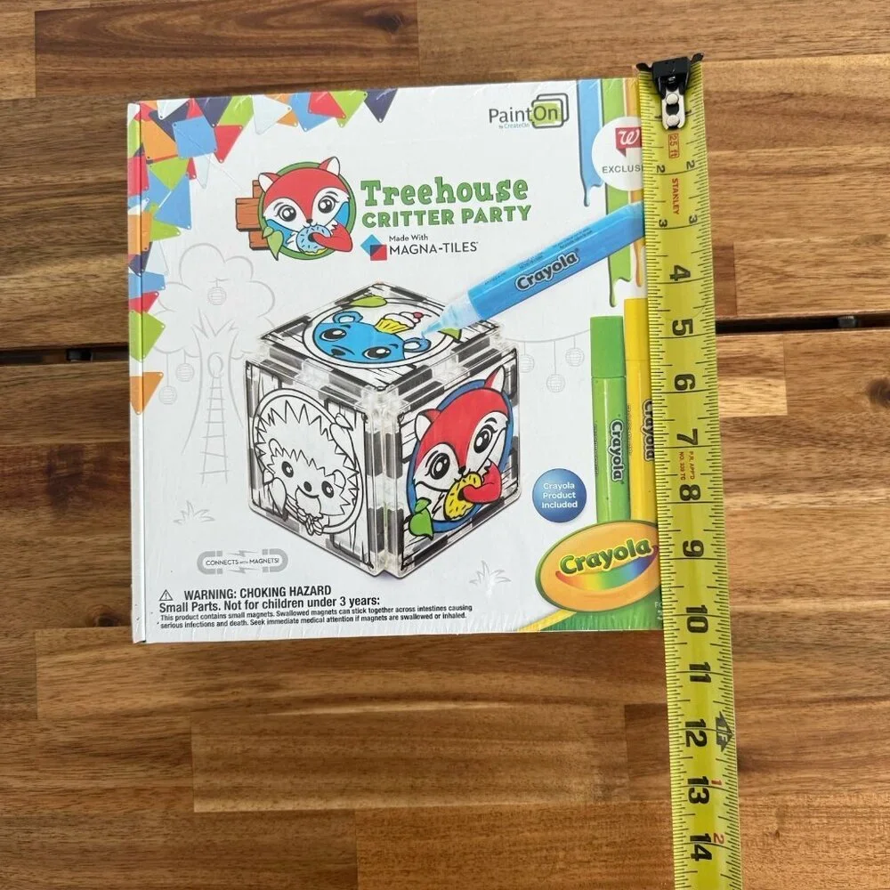 Treehouse Critter Party Made With Magna-Tiles‎ PaintOn Ages 3-99 Crayola READ